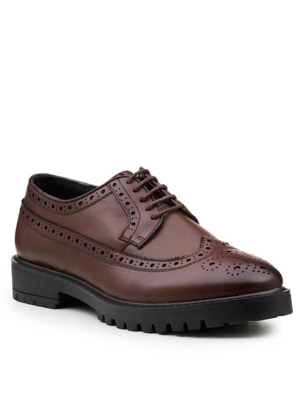 Roco Boys brown chunky brogues - Leyton