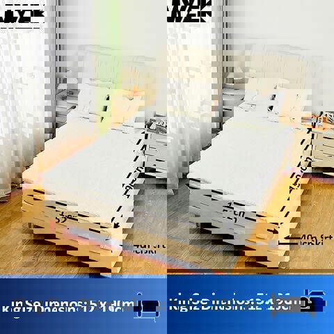 Mylek Electric Blanket King Size Bed Premium Fleece Underblanket Dual Control with Elasticated Skirt