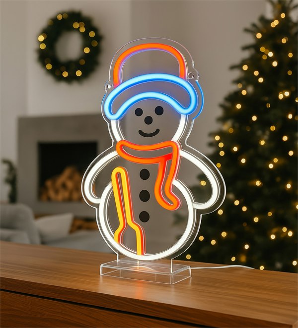 Xmas Haus LED Neon Festive Lights Snowman