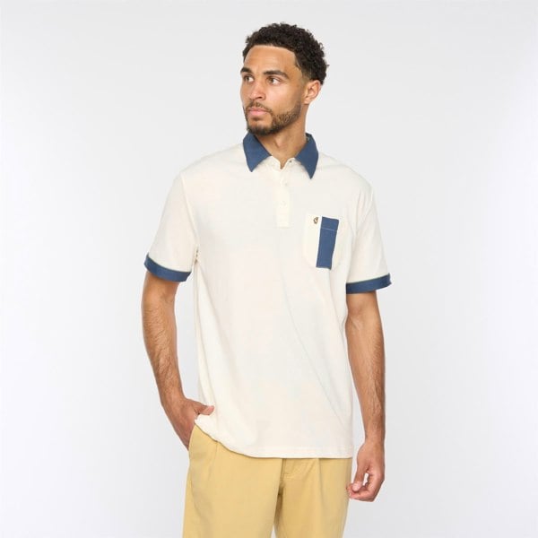 Gabicci G52X15 Mens Short Sleeve Plated Jersey Polo Shirt Gabicci Classic - CREAM