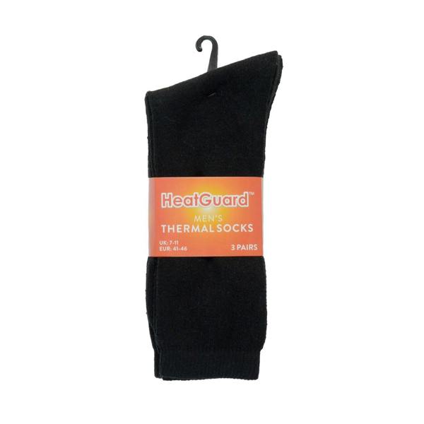 Mens Thermal Heatguard Pack Of 3 Socks SK680