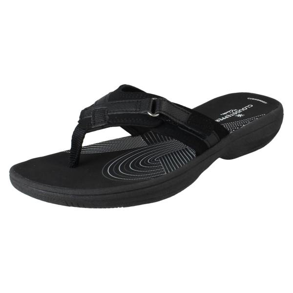 Clarks Ladies Clarks Toe Post Sandals Brinkley Sea