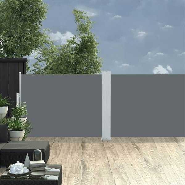 Berkfield Retractable Side Awning Anthracite 120x1000 cm
