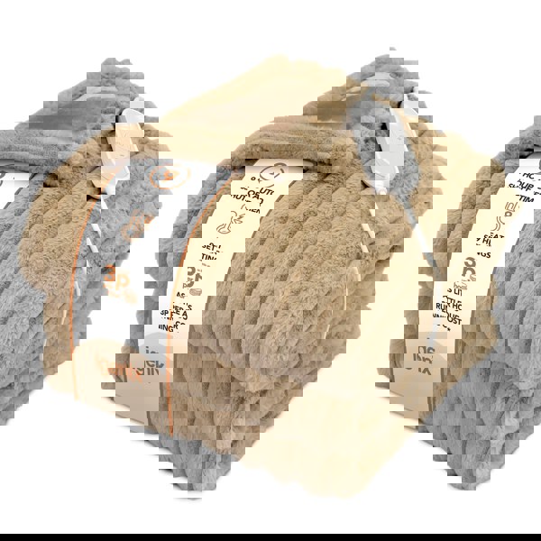 Igenix Luxury Heated Faux Fur Throw 160 x 130 cm - Latte