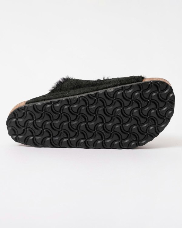 Birkenstock Arizona VL Shearling Womens Sandals - Black