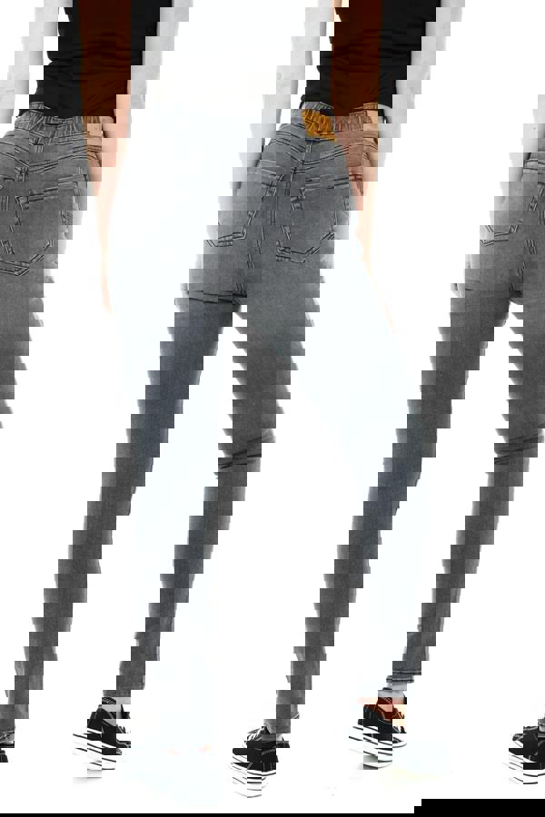 Smart Living Women's Stylish  Sculpt Pull On Jeggings with Pockets - Trendy & Comfy - Grey