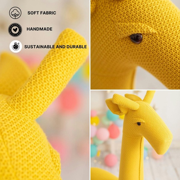 CROCHETTS Large giraffe plush with auxiliary seat for children LT-Y01