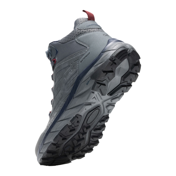 Regatta Mens Derino Mid Cut Walking Boots - Granite/Navy