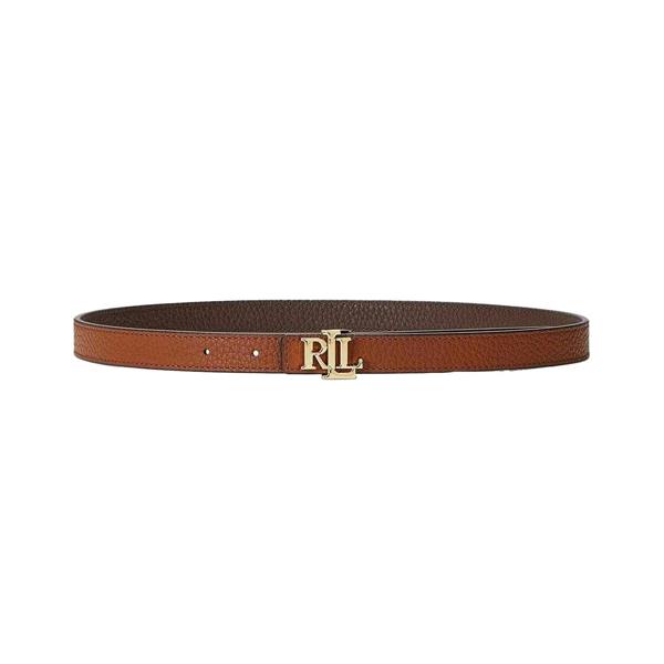 Ralph Lauren Womens/Ladies Monogram Leather Belt - Chocolate/Tan - 