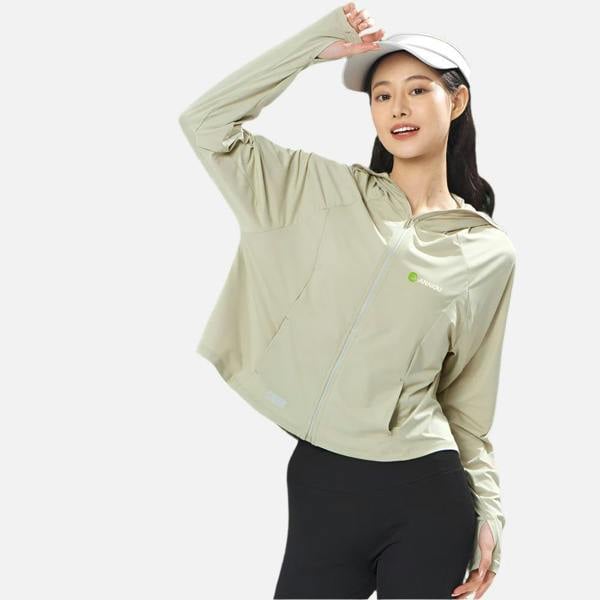 Anniou Hooded Cropped Sun Protection Jacket