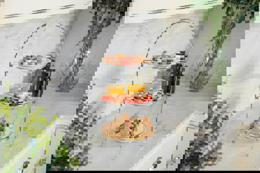 Artesà 3 Tier Afternoon Tea Cake Serving Stand, 29 x 19.5 x 43cm