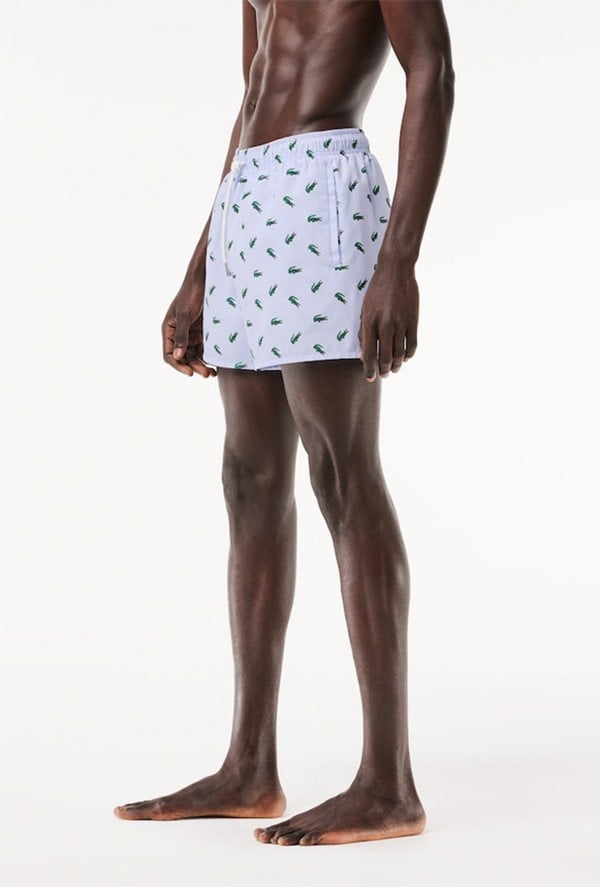 Lacoste Men's Crocodile Print Swim Shorts