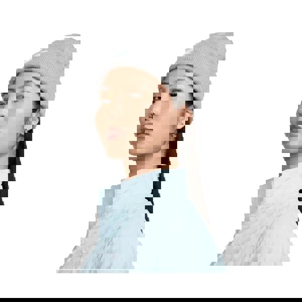 Nike Unisex Adult Futura Peak Beanie - Dark Grey Heather/White - 