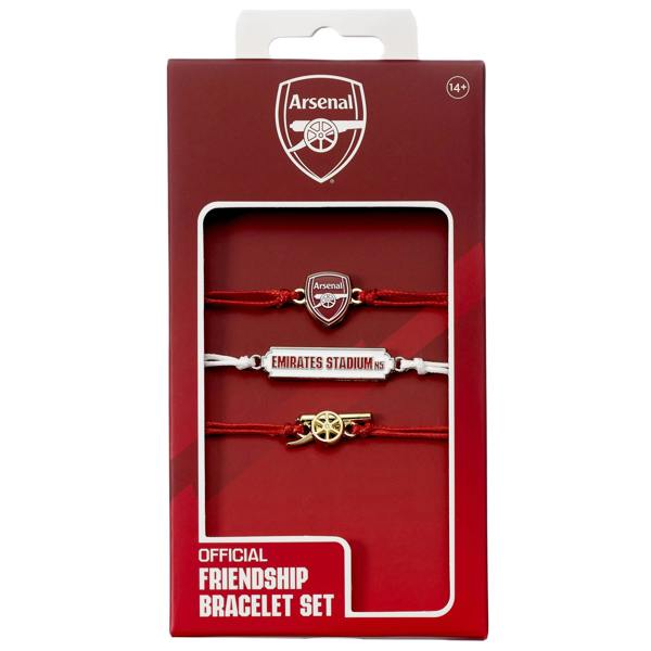 The Carat Shop Arsenal Football Club Friendship Bracelet Set