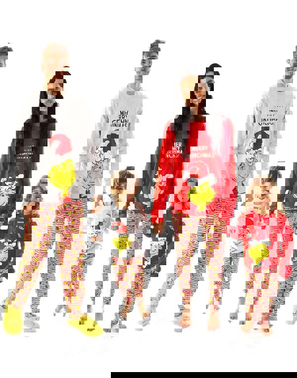 The Grinch Unisex Kids Red Character Long Sleeve Long Leg Pyjama Set