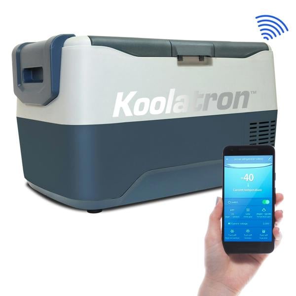 Koolatron Fridge Freezer Electric Cool Box 30L Cooler Box Portable 12v Camping Car Fridge For Campervan Perfect for Road Trips Compressor Cooling