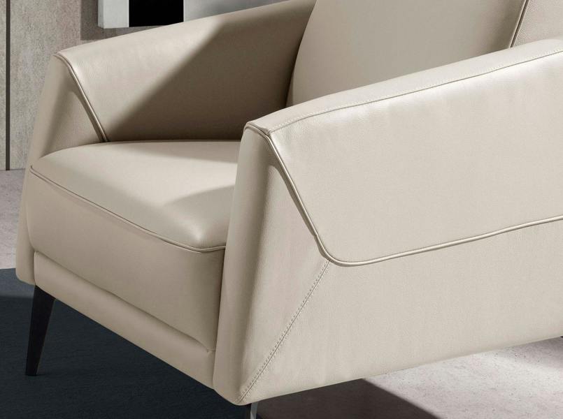 Angel Cerdá Taupe grey leather armchair 5094