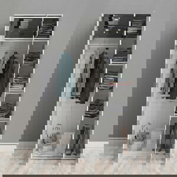 Furniture To Go Space Wardrobe with 3 doors White 1750