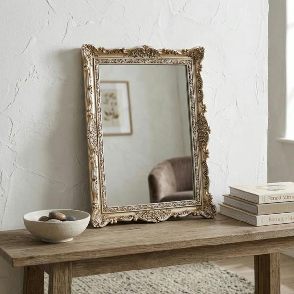 Garden Greatness Ornate Classical Rectangular Mirror