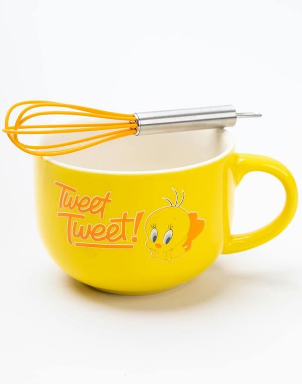 Looney Tunes Womens Yellow Tweety Pie Large Coffee Mug (One Size)