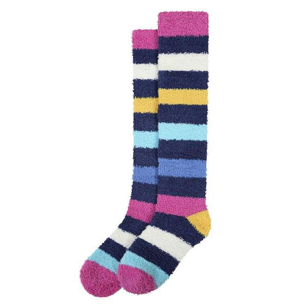 Lazy Jacks Childrens/Kids Fluffy Knee High Socks - Twilight/Multicoloured - 