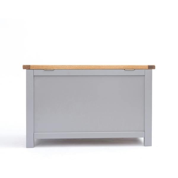 Cabinet Bits Rocca Grey Blanket Box Ottoman