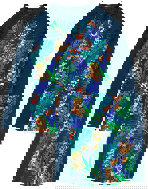 Paw Patrol Boys Blue Chase, Rubble & Marshall Placement Print 2 Piece Swim Set