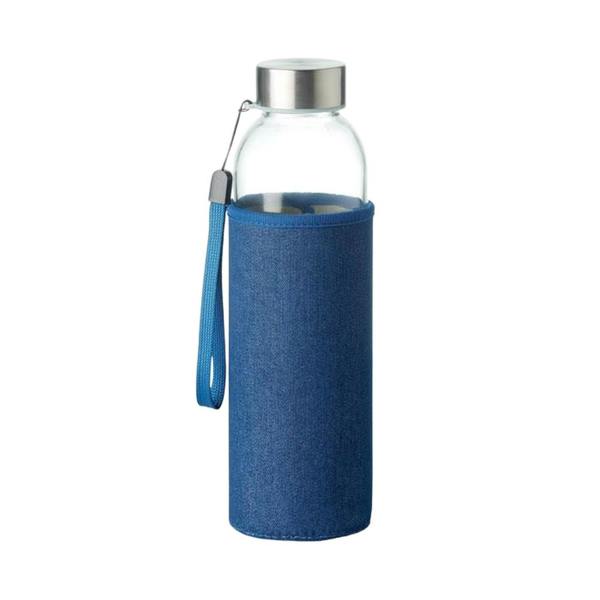 MidOcean Utah Denim Look Glass 500ml Bottle - Blue - 