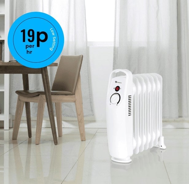 PureMate 700W Mini Oil Radiator - White