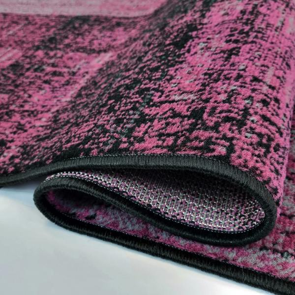 Deep Purple Rug Geometric Large XL Small Soft Modern Room Carpet Abstract Rug