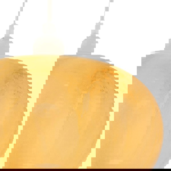 Amber Tinted Alabaster Glass Pendant Shade with Marble Effect Finish Image 3