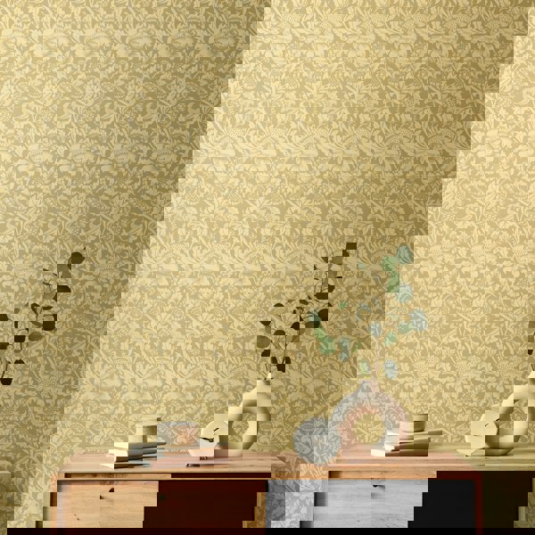 Hoopla Walls Damask Trail - Hemp 10m Wallpaper