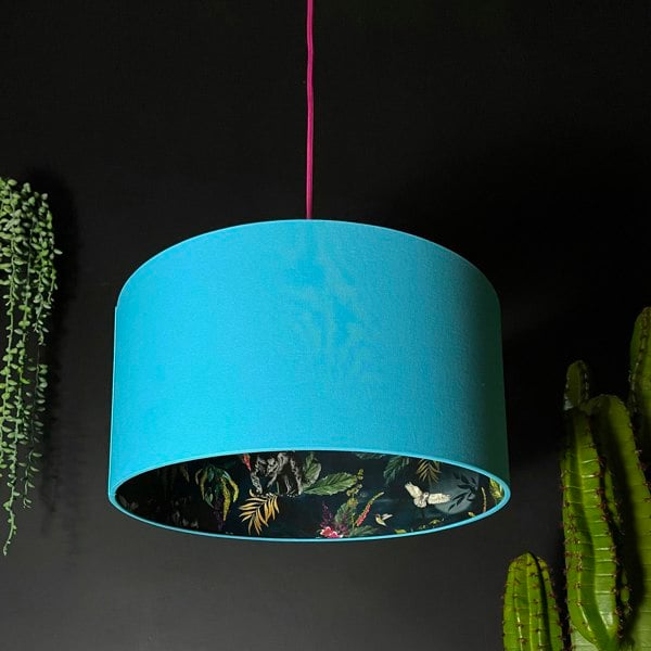 Twilight Deadly Night Shade Silhouette Lampshade in Sky Designed and handmade by Love Frankie