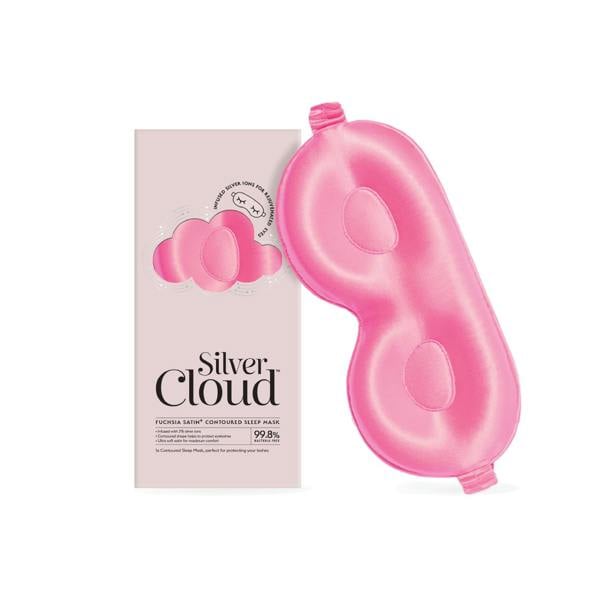 Silver Cloud Beauty Silver Cloud Contour Sleep Mask Infused with Silver Ions  Fuchsia