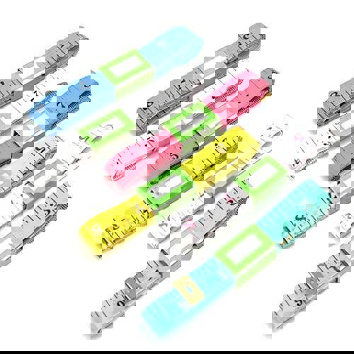 KAV 60 inch/150 cm Double Scale Soft Measuring Tape for Body, Sewing Tailor Cloth, Weight Loss | Random in Colours ( Pack of 3)