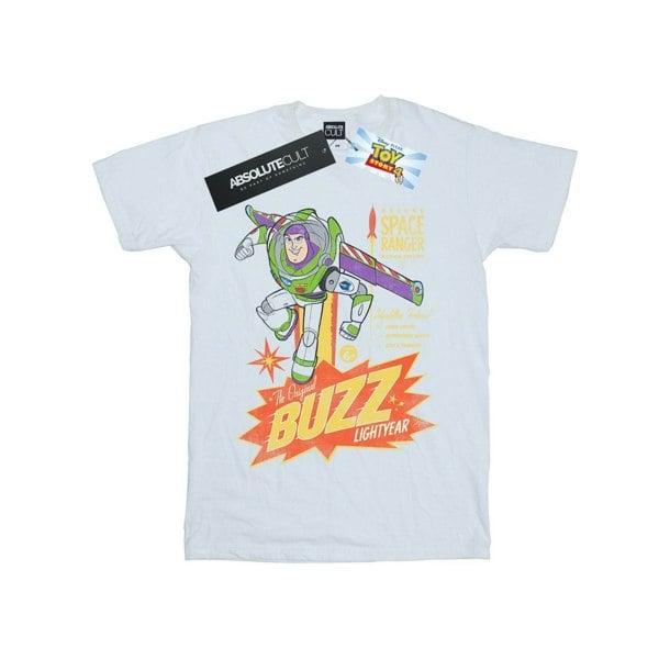 Disney Mens Toy Story 4 The Original Buzz Lightyear T-Shirt - White