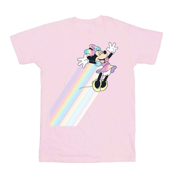 Disney Girls Minnie Mouse Whoosh Cotton T-Shirt - Pink