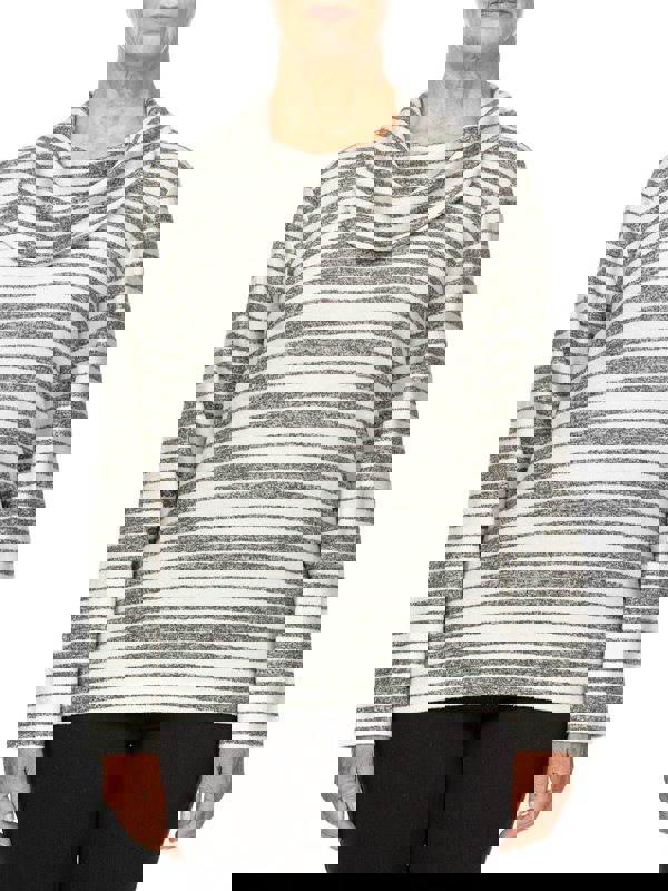 PennyPlain Supersoft Cowl Neck Top - Ivory