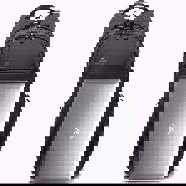 Riseicon Liberty 1 Anti-theft USB charging waterproof laptop backpack - Black