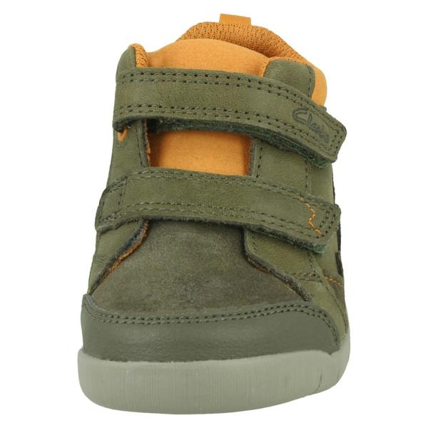 Clarks Boys Clarks Hook & Loop Casual Ankle Boots Rex Park