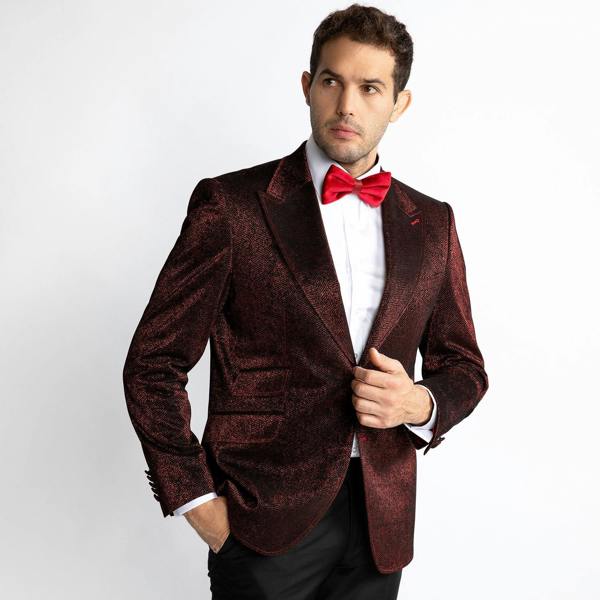 LUXURY FITTED SPARKLING DINNER JACKET – Premium Men's Patterned Shirt by Claudio Lugli | Bold Design, Tailored Fit, Best Printed Shirts