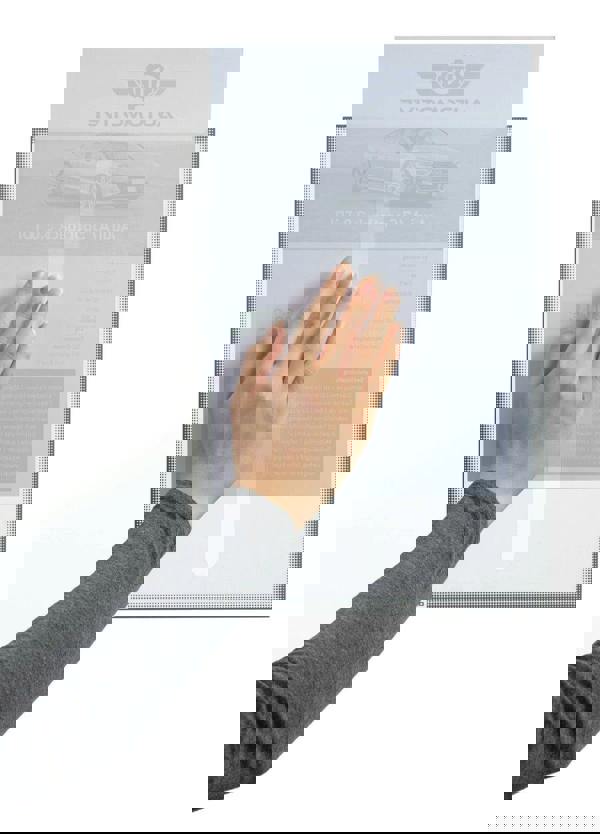 Durable Static Cling UV Info Pocket Signage for Glass | 5 Pack | A4 Grey