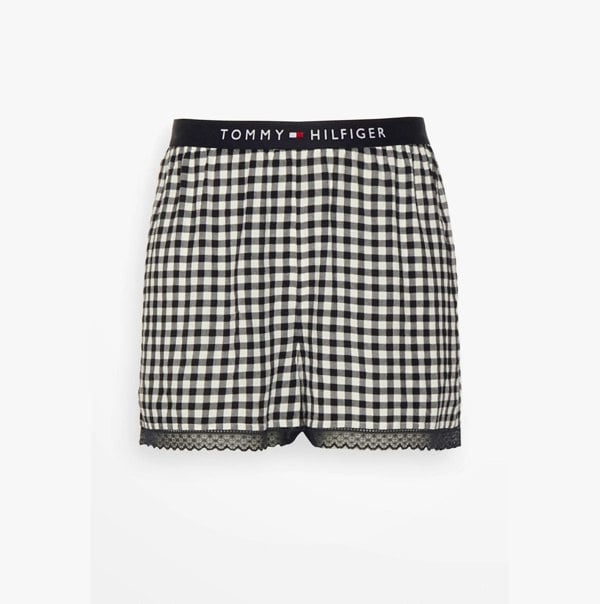 Tommy Hilfiger WOVEN SHORT PRINT Womens Shorts Heritage Gingham Desert Sky