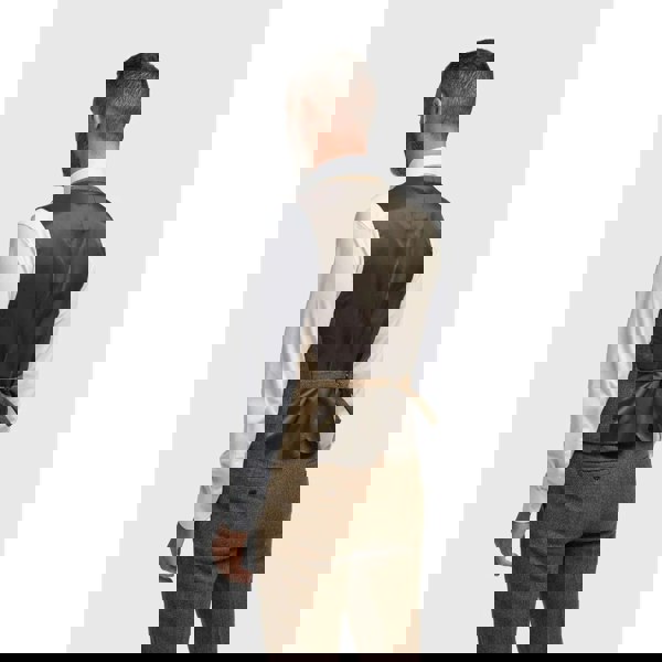 House Of Cavani Thomas - Men’s Brown 3 Piece Wool Blend Tweed Suit