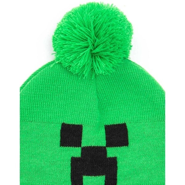 Minecraft Creeper Hat And Gloves Set - Green/Black