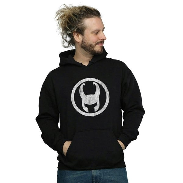 Marvel Mens Loki Icon Hoodie - Black