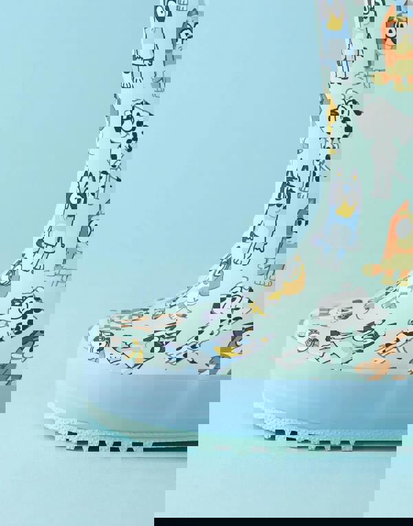 Bluey Unisex Kids Blue Character AOP Wellington Boots with Handles