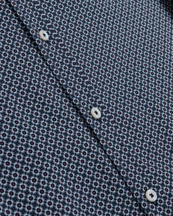 Steel & Jelly Limited Edition Navy Geometric Slim Fit Shirt