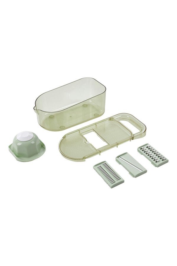 Living and Home 6-in-1 Kitchen Vegetable Food Slicer Chopper Cutter Multifunctional Grater with Handguard