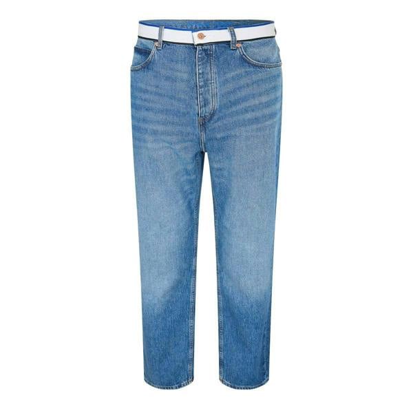 Hugo Mens Nate Denim Wide Leg Jeans - Medium Blue - 